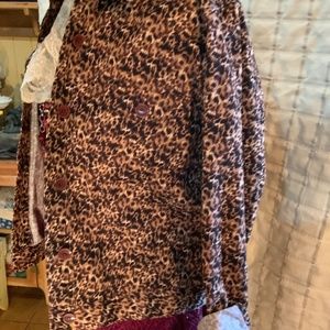 Animal Print Christopher Banks Jacket size Medium